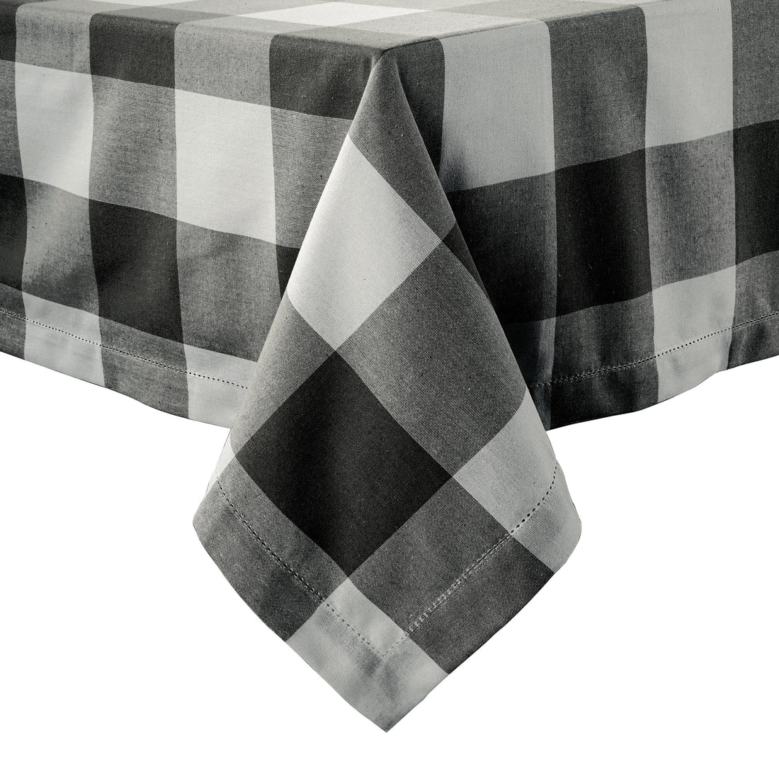 Tablecloth 8 seat 150x260cm - Black White Check