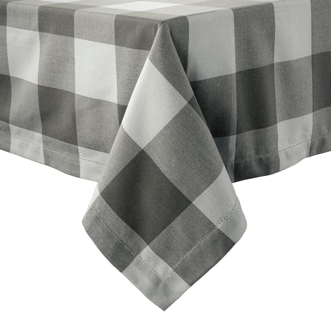 Tablecloth 8 seat 150x260cm - Grey Check