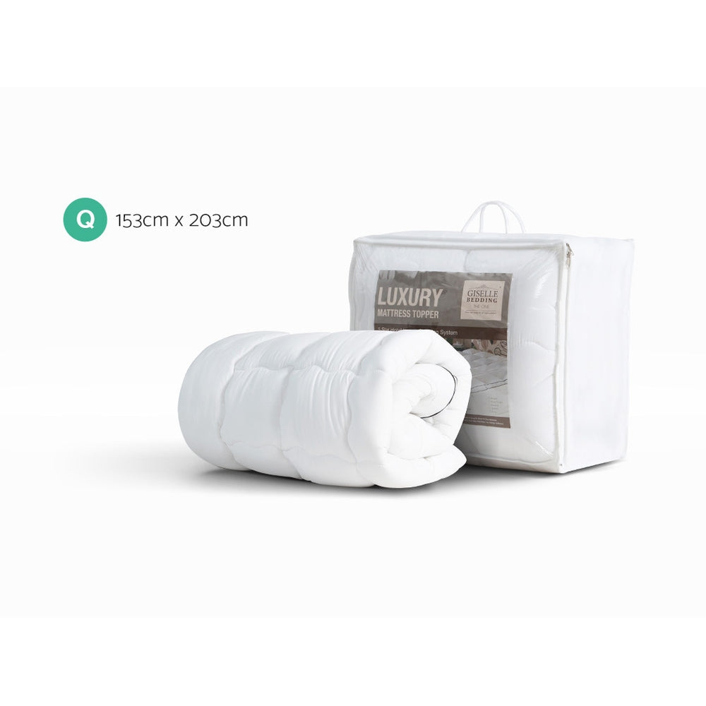 Giselle 5cm Pillowtop Mattress Topper Queen