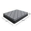 Thick Euro pillow top mattress bedroom setup