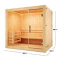 Traditional Finnish sauna Australia timber interior
