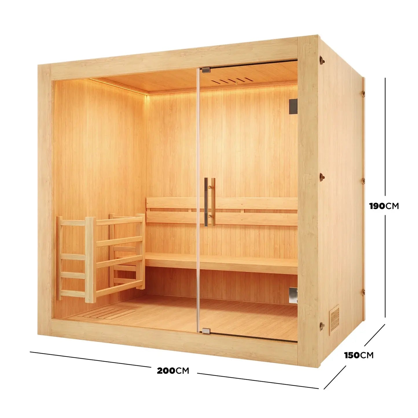 Traditional Finnish sauna Australia timber interior