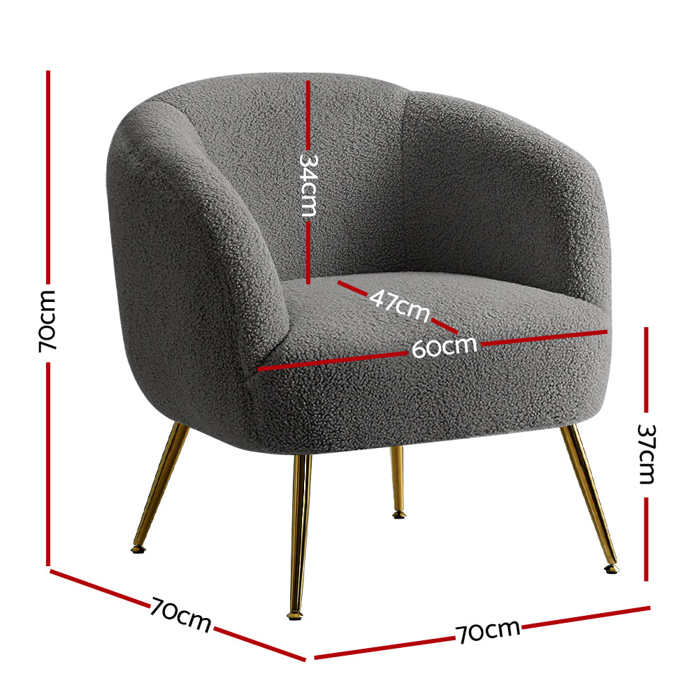 Artiss Carneiro Sherpa Accent Armchair