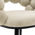 Upholstered velvet dining chairs dining room setup