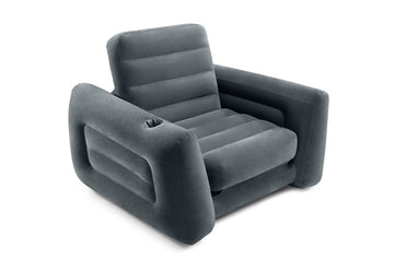 Intex Pull-Out Single Sofa Bed – Charcoal Gray