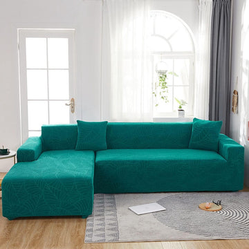 Bright Green Jacquard Single Sofa Cover 90–140cm