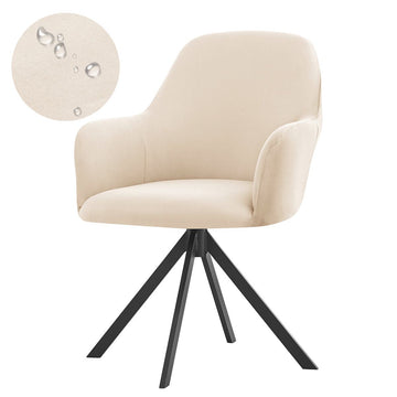 Swivel Armchair Stretch Chair Cover with Arms