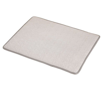 Cooling Pet Mat with Breathable Ice Silk Surface and Thick High-Elastic Foam for Dogs and Cats to Rest on Floors and Sofas During Hot Weather (Grey, XL)