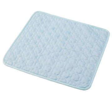 Cooling Pet Mat for Dogs and Cats, Summer Heat Relief Bed Pad with Breathable Mesh and Soothing Gel Layer, Ideal for Sofa Floor Crate Car Seat and Outdoor Use (Light Blue, S)