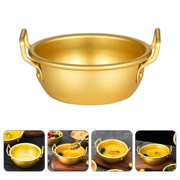 Aluminum Kitchen Bowl Golden - Multi-Functional and Portable for Pets