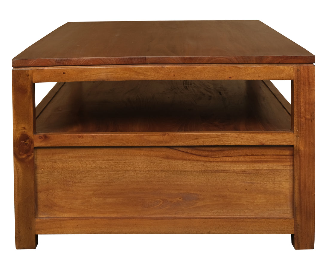 Amsterdam 4 Drawer Coffee Table – Light Pecan, 120cm