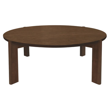 Adelle Round Coffee Table (Walnut) – Solid Timber Design