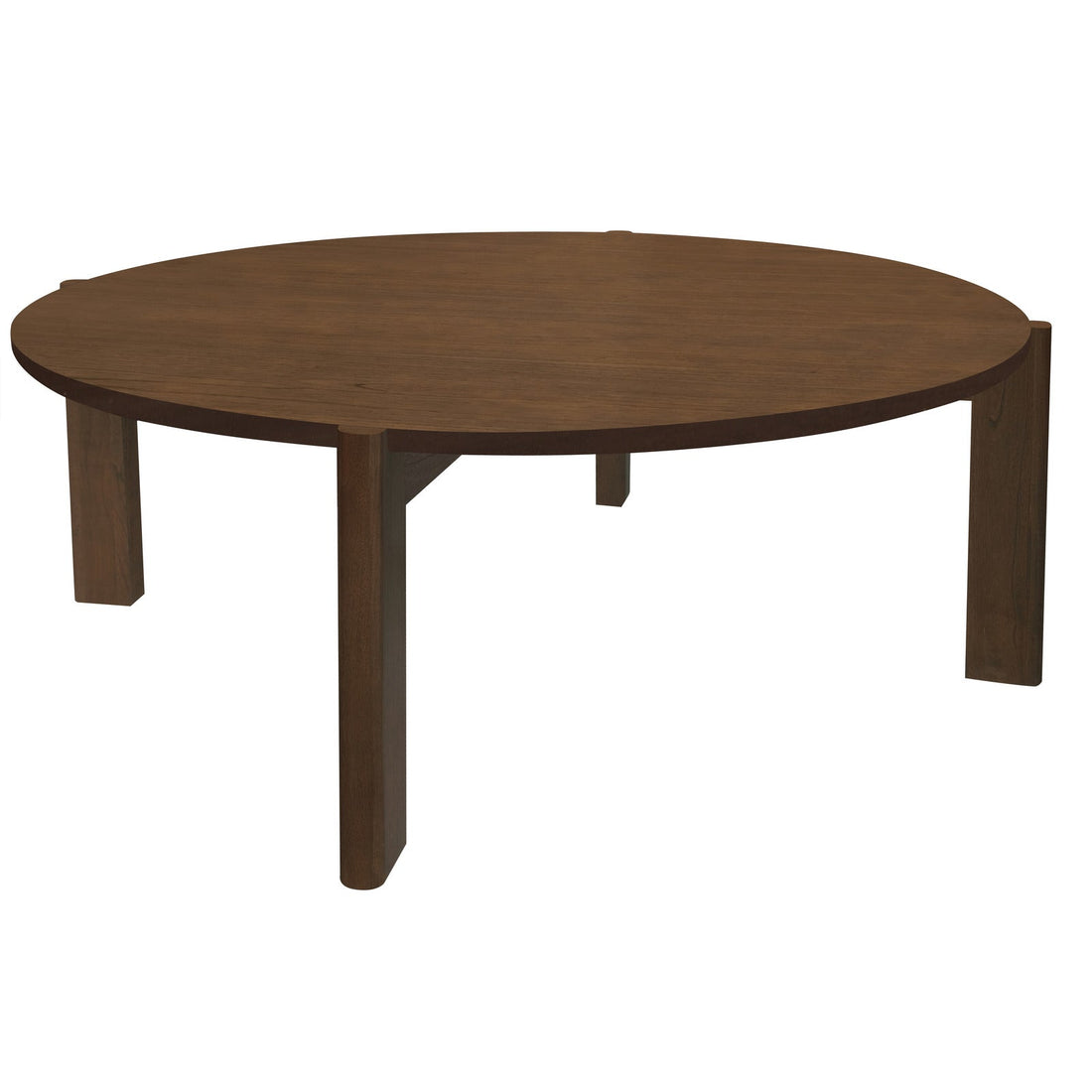 Adelle Round Coffee Table (Walnut) – Solid Timber Design