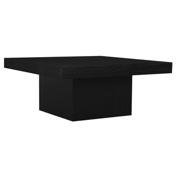 Hudson Coffee Table (Black) – Solid Timber, Sculptural Design