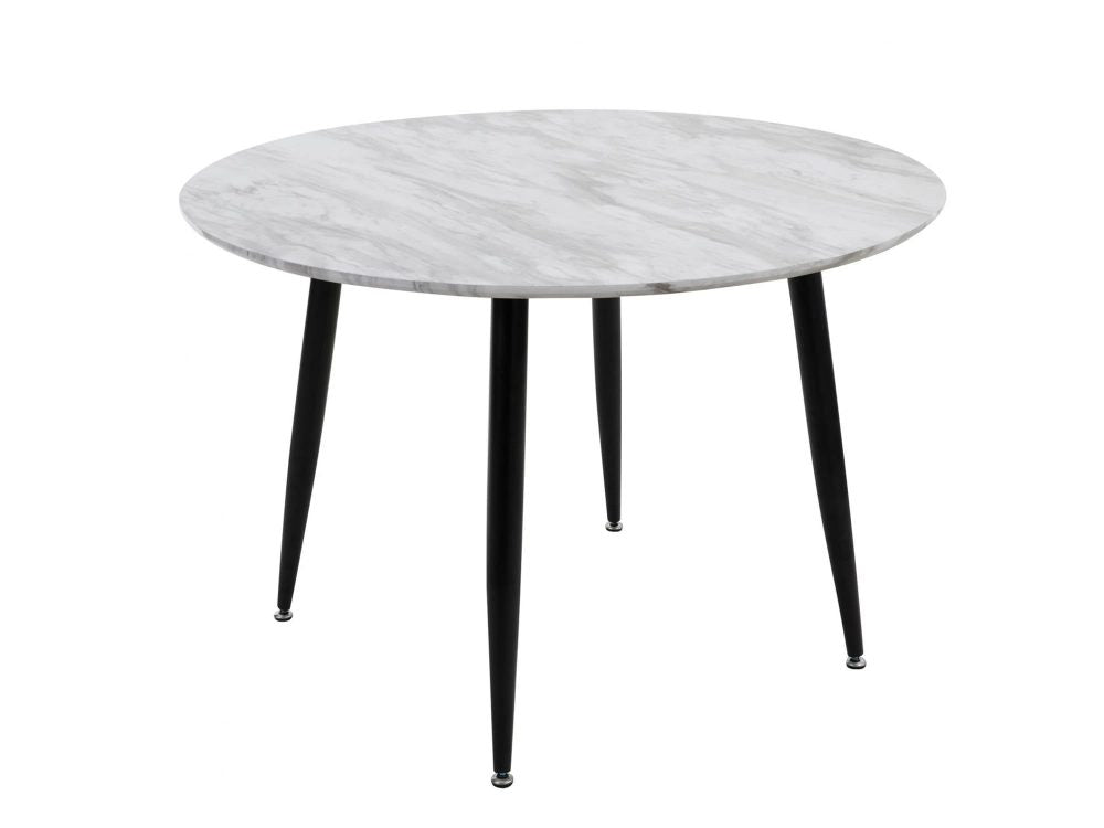 Round MDF Marbling Dining Table 110CM