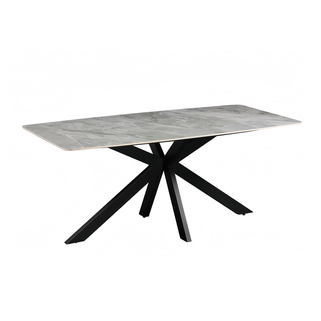 Kingsley Grey Sintered Stone Dining Table