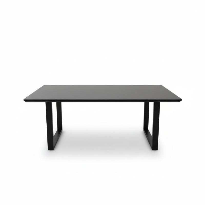 Teso 120cm Black Dining Table – Modern Design