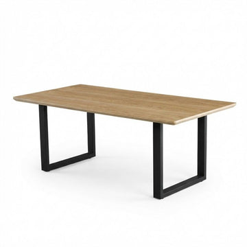 Teso 120cm Dining Table – Modern Wood & Metal