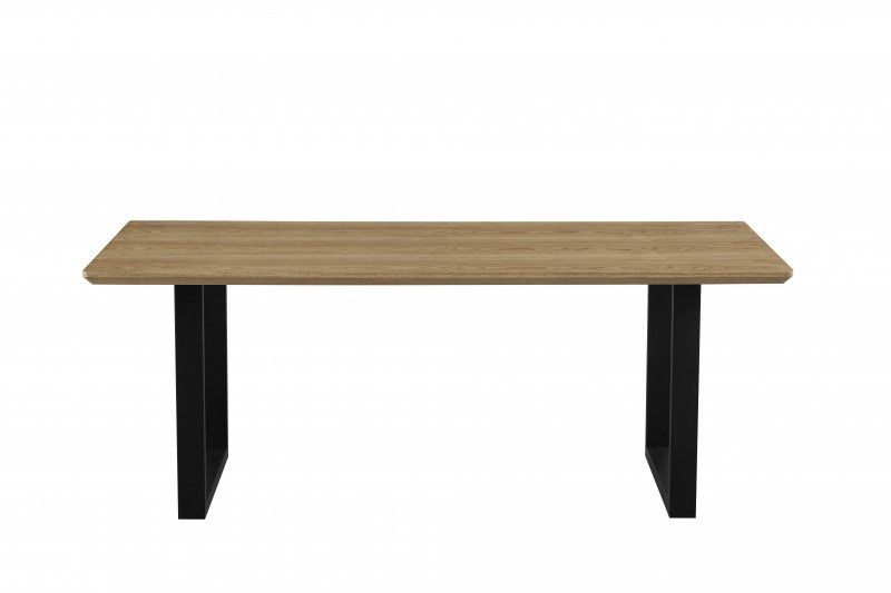 Teso 120cm Dining Table – Modern Wood & Metal