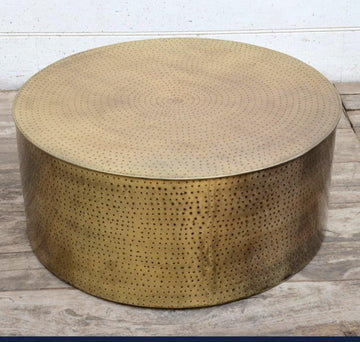Hammered Coffee Table – Hand Forged Matte Metallic Finish