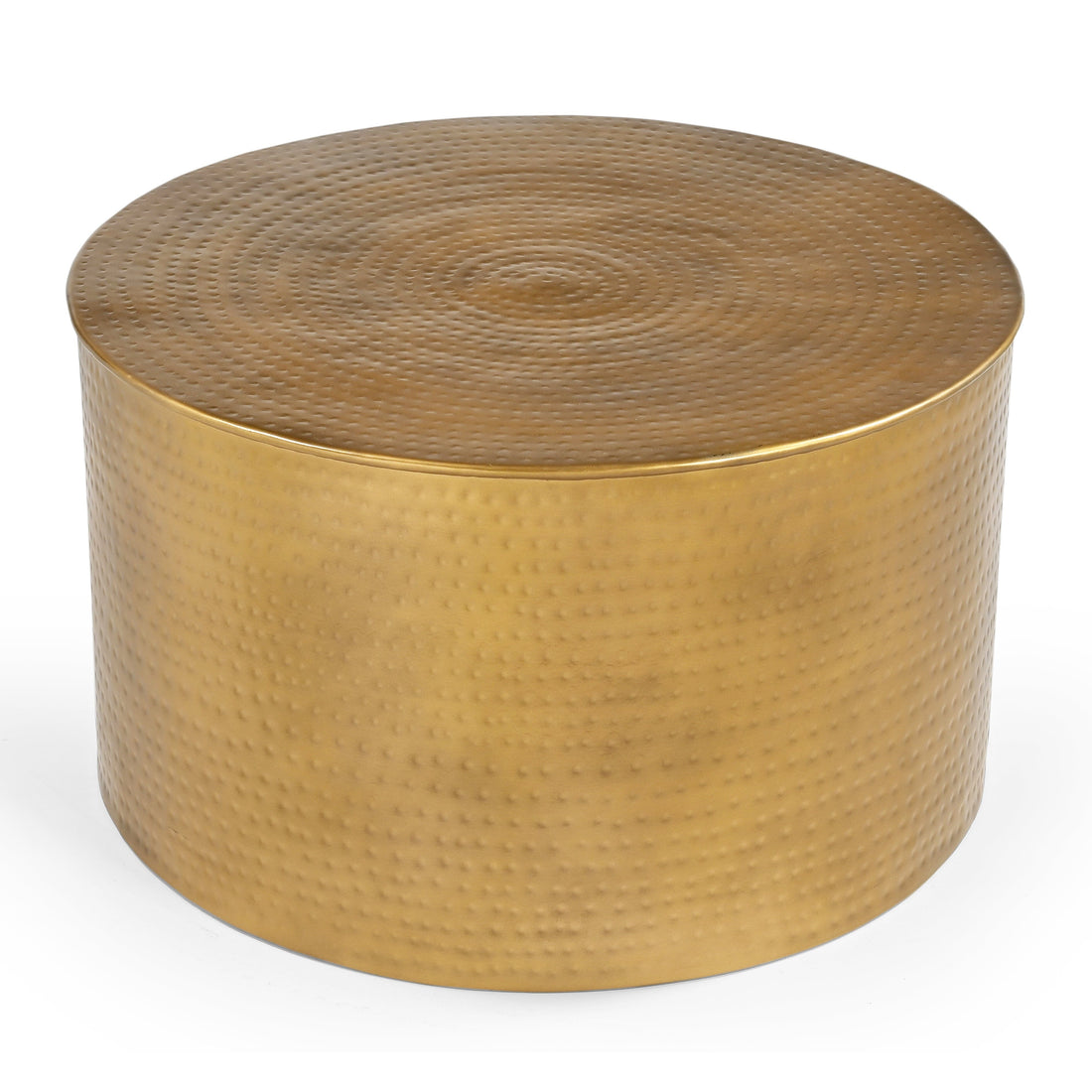 Hammered Coffee Table – Hand Forged Matte Metallic Finish