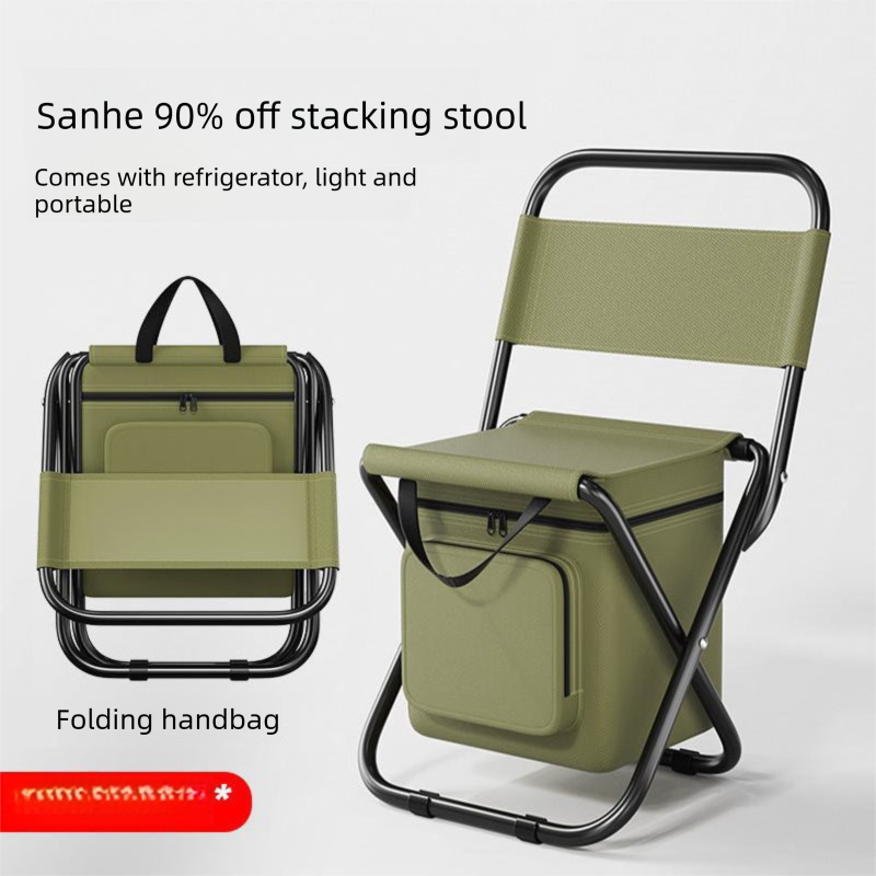 Military Green 3-in-1 Portable Folding Camping Chair