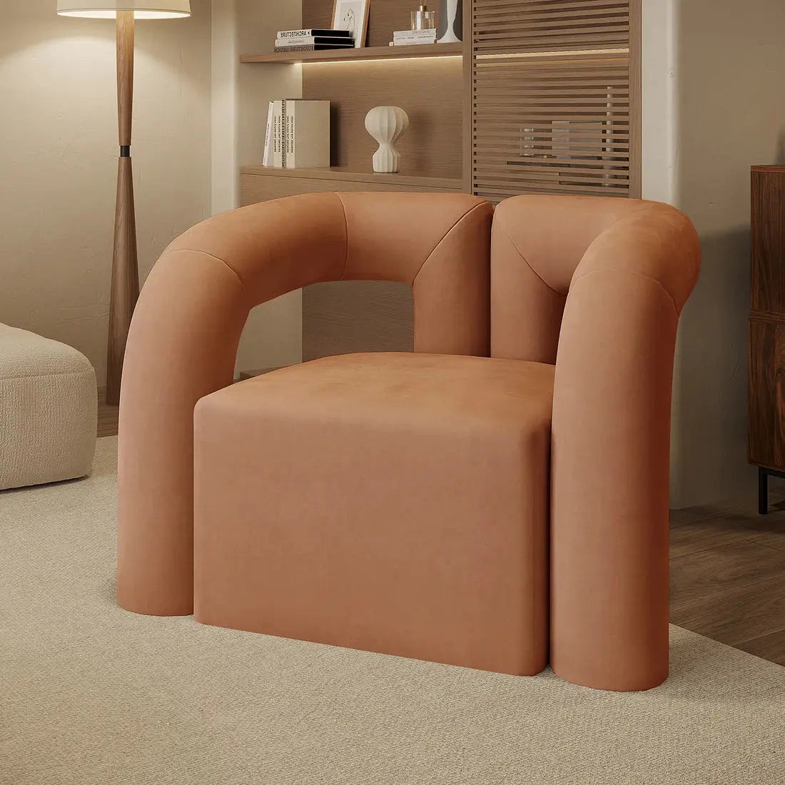 Safi velvet lounge chair Beyond Living