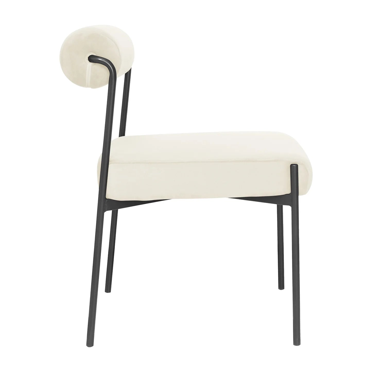 Velvet dining chairs with cushioned seat Australia
