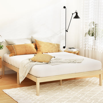 Artiss Bruno Double Pinewood Bed Frame