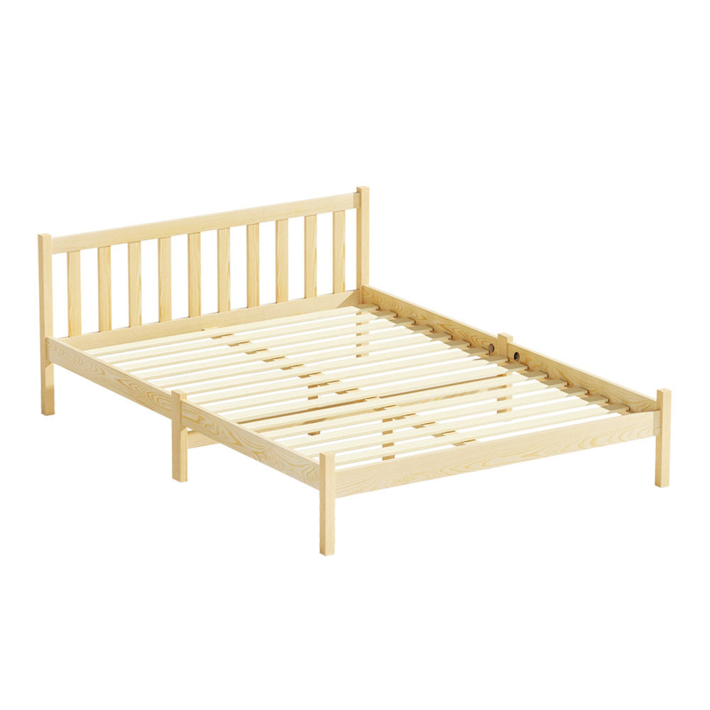 Artiss SOFIE Double Wooden Bed Frame – Oak