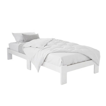 Artiss Jade Single Bed Frame White