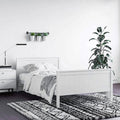 White wooden double bed Australia