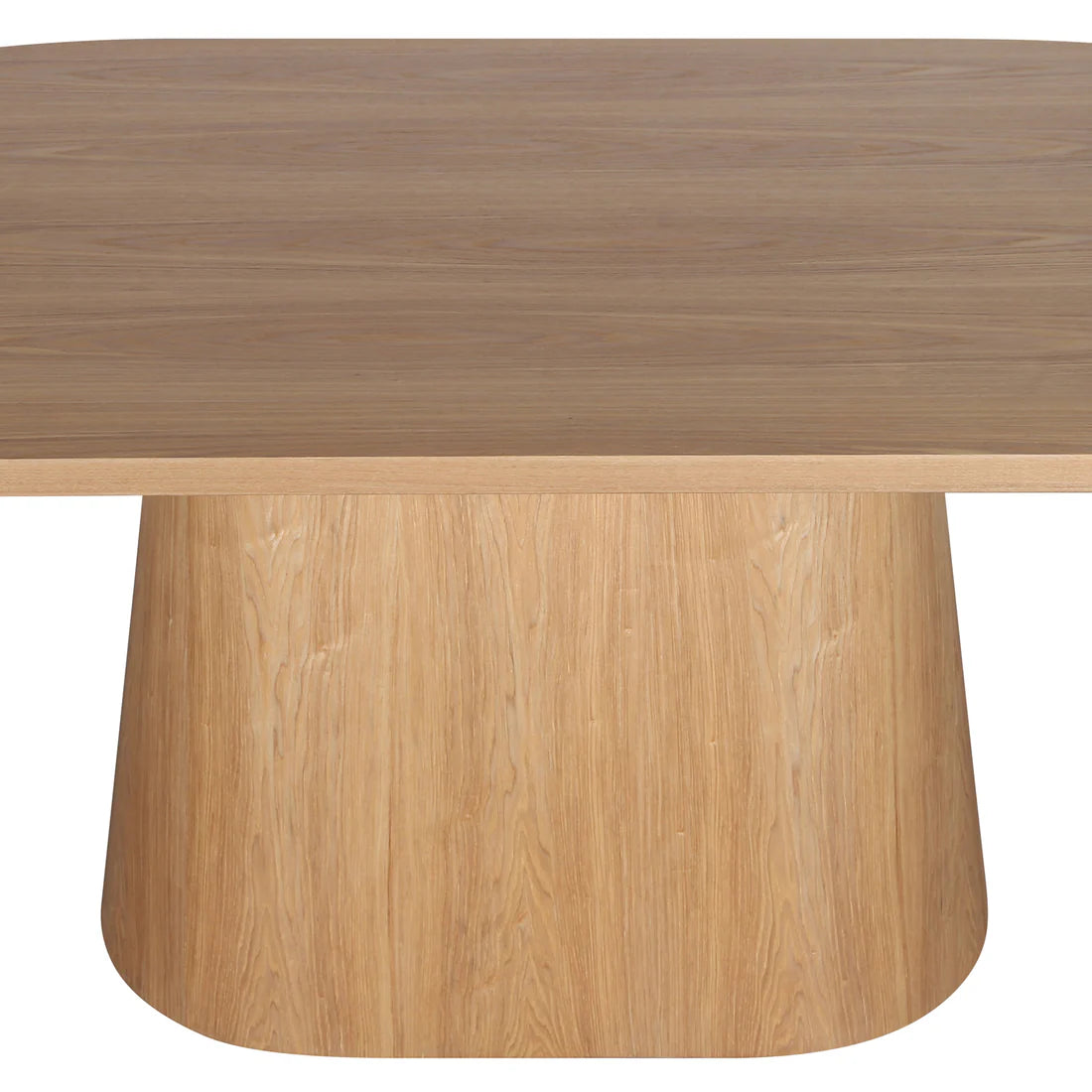 Wooden oval dining table dining room setup