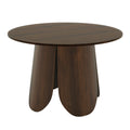 Wooden veneer dining table dining room setup