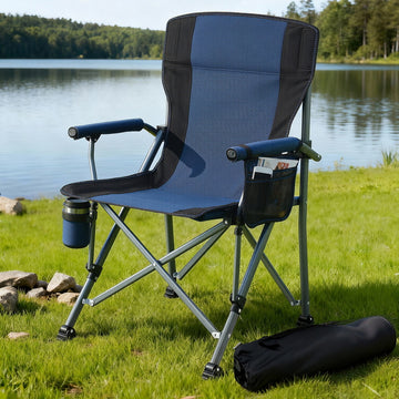 Weisshorn Folding Camping Chair – Portable & Lightweight Navy