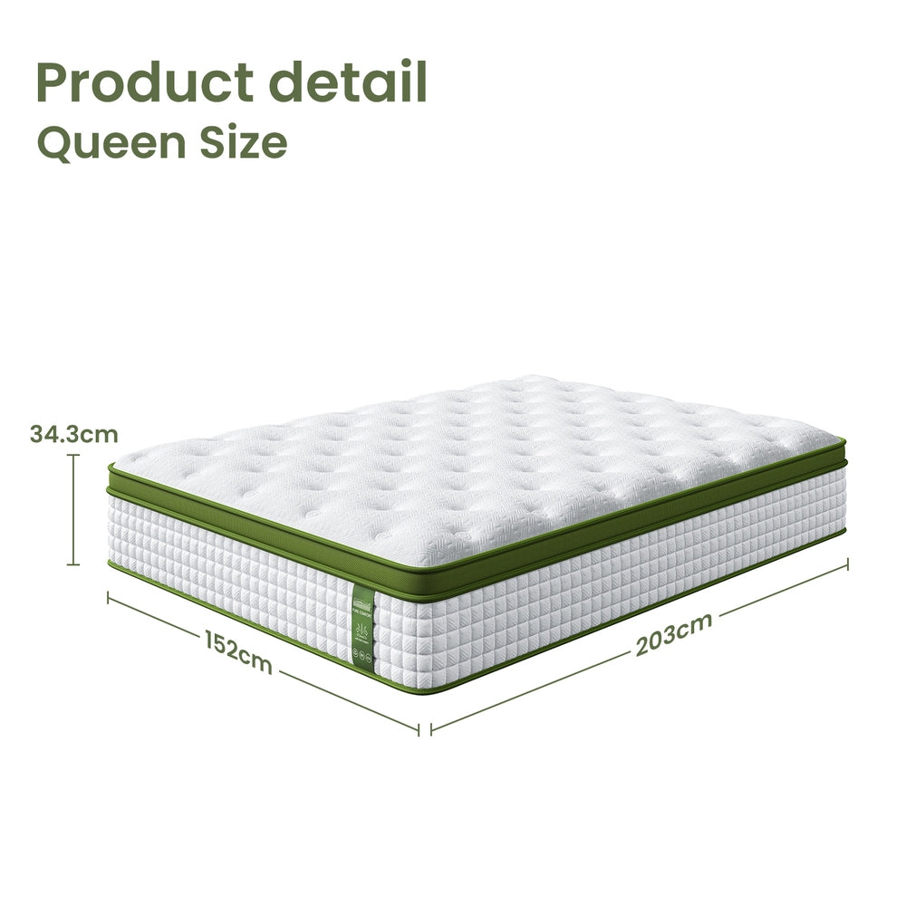 BedStory 34cm Queen Latex Hybrid Mattress