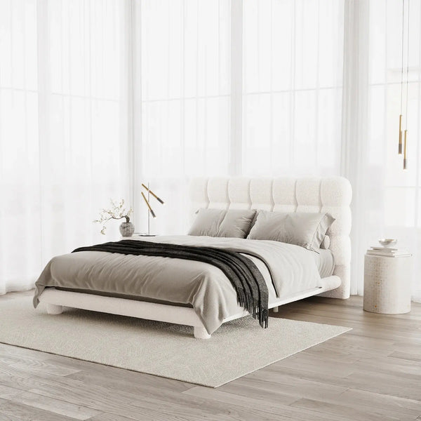 aina double boucle bed frame australia