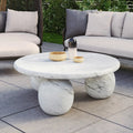 alessia 100cm round outdoor concrete coffee table australia