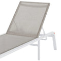 aluminium outdoor reclining sunbed loungers set of two