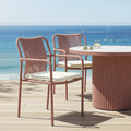 aluminium rope patio dining chairs set australia