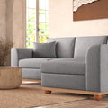 ash grey 3 seater chaise lounge living room