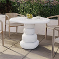 azalea 110cm round outdoor concrete dining table australia