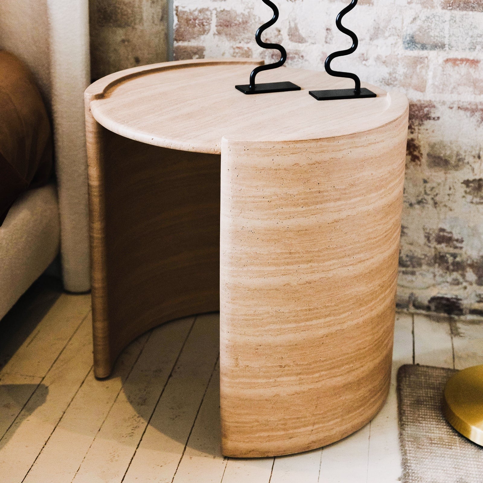 behnaz 56cm round indoor outdoor concrete table beige australia