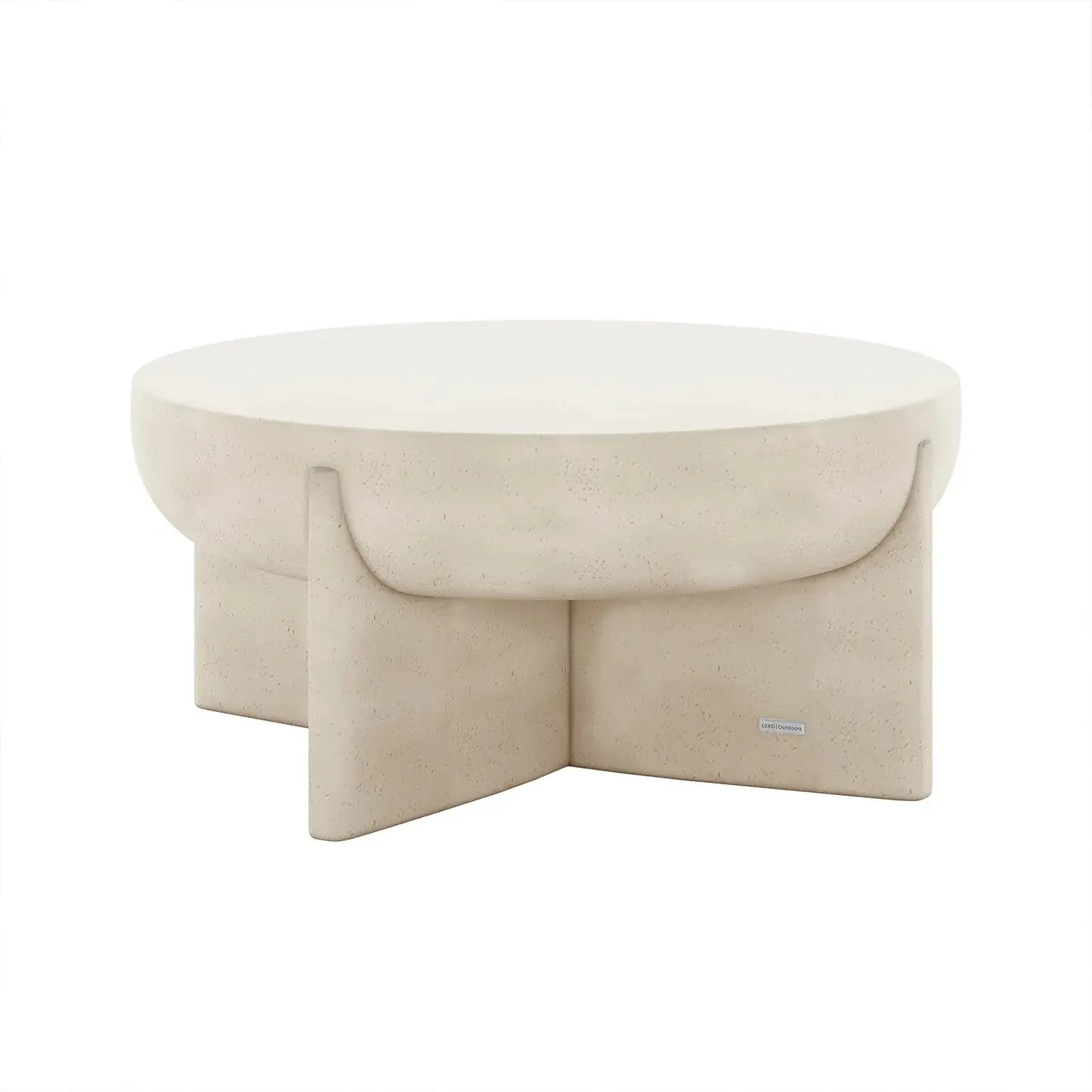 concrete patio coffee table round pedestal design