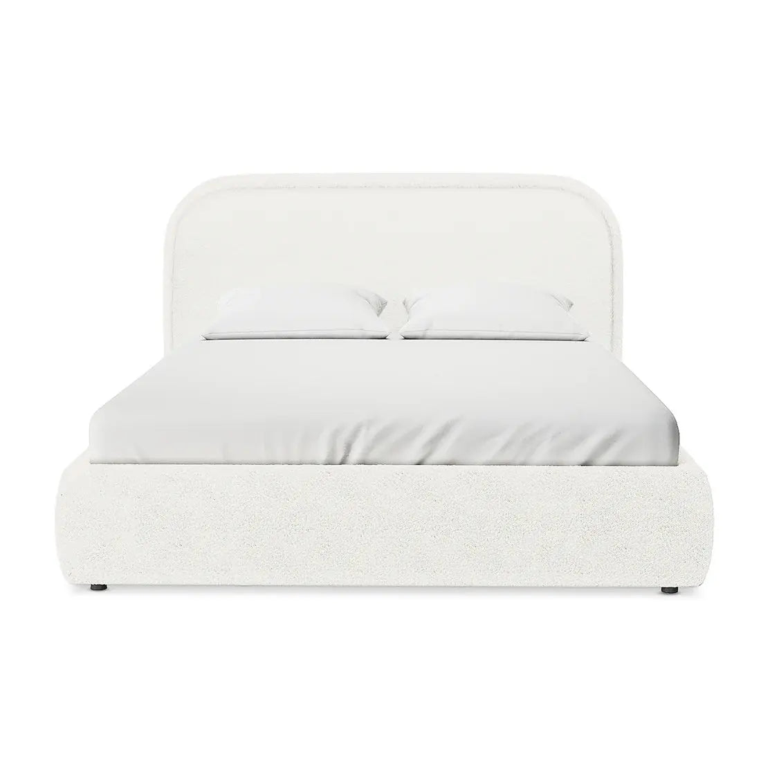 contemporary boucle bed frame bedroom furniture