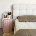 contemporary double boucle bed frame bedroom furniture