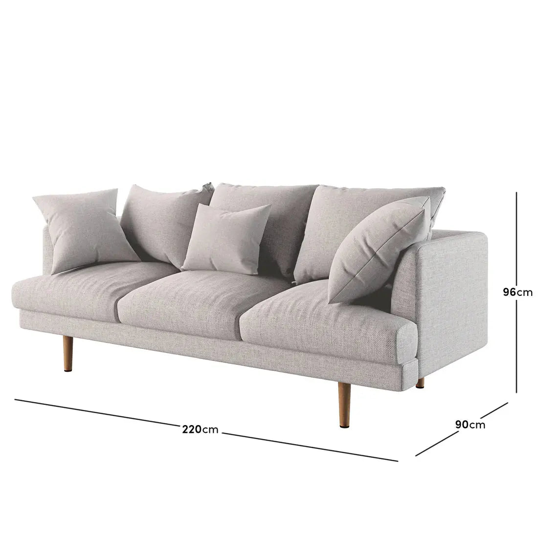 contemporary fabric couch colton design