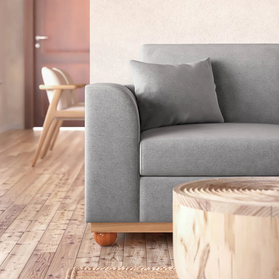 contemporary fabric sofa with chaise Australia