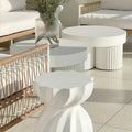 contemporary indoor outdoor concrete coffee table