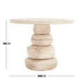 contemporary outdoor round dining table concrete design
